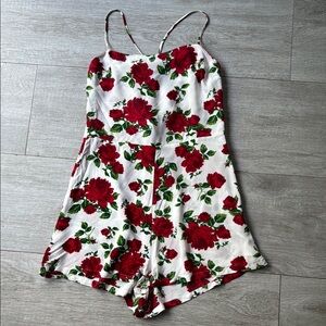 H&M Divided Floral Print Women's Romper Size 38 EUR fits like size 6